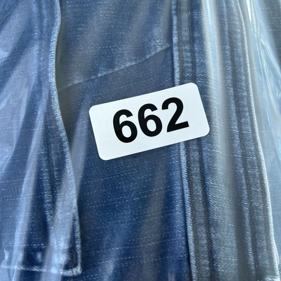 Barbour‎ Women’s Sz 10 Maddison Dark Wash Button Denim Skirt Pockets Stretch - Picture 8 of 8